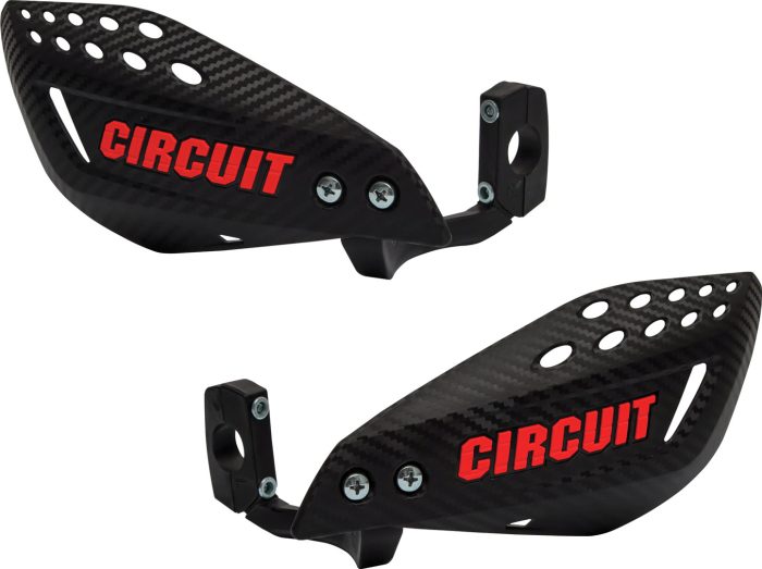 Hand Guards Circuit Carbon Look - Black/Red